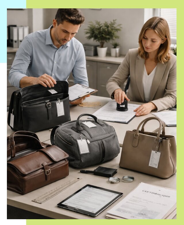 Сертификация сумок в Надыме от 7784 руб. | Алешин-Ндм