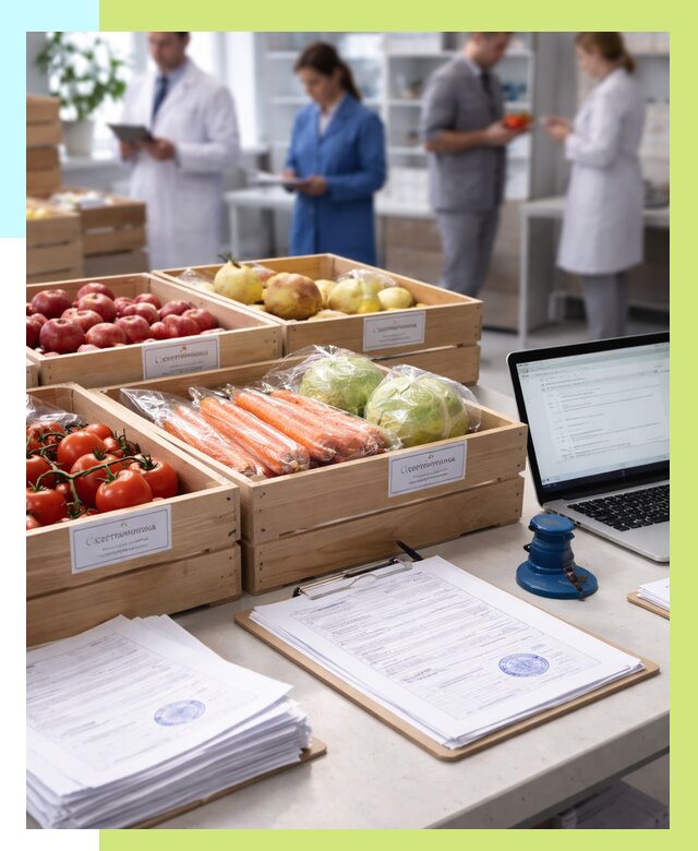Сертификация овощей и фруктов в Надыме от 8821 р. | Алешин-Ндм