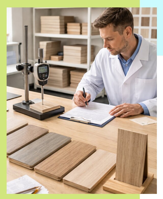 Сертификация ламината с испытаниями и оформлением документов в Надыме