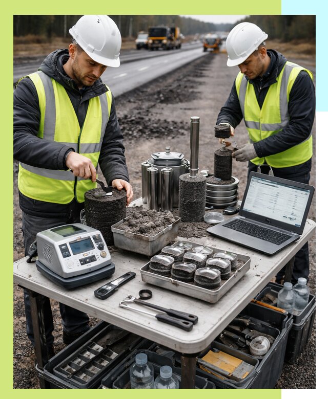 Сертификация асфальта: испытания и подтверждение в Надыме