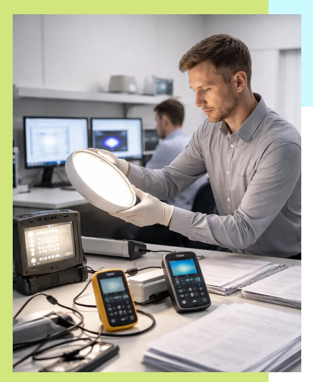 Сертификация светильников в Надыме: испытания и оформление