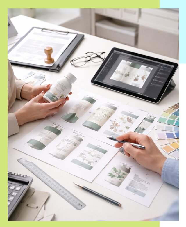 Профессиональная разработка дизайна и текста этикетки продукции в Надыме