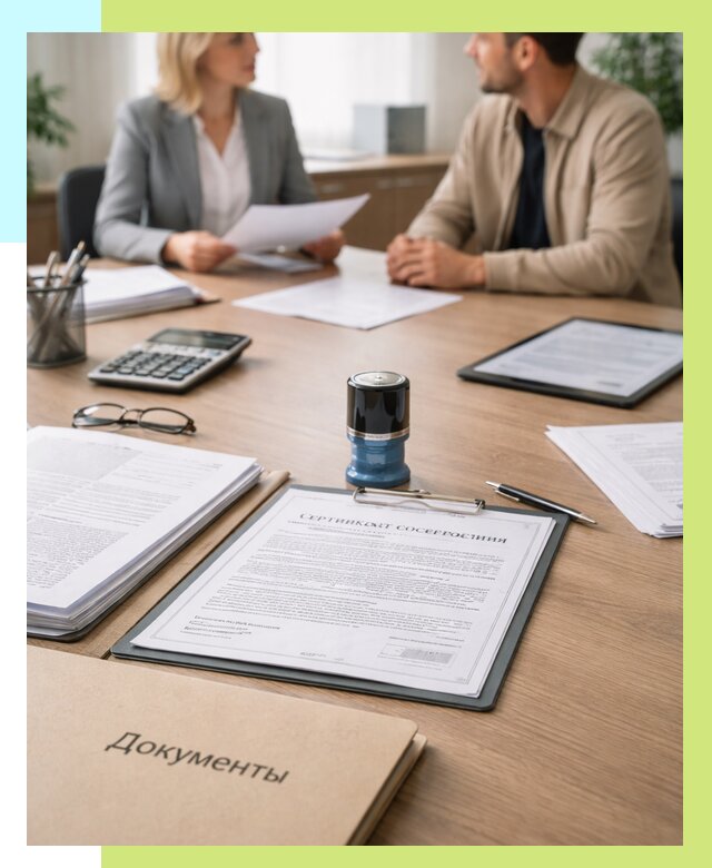 Сертификат соответствия на продукцию в Надыме от 15567 р.|Алешин-Ндм