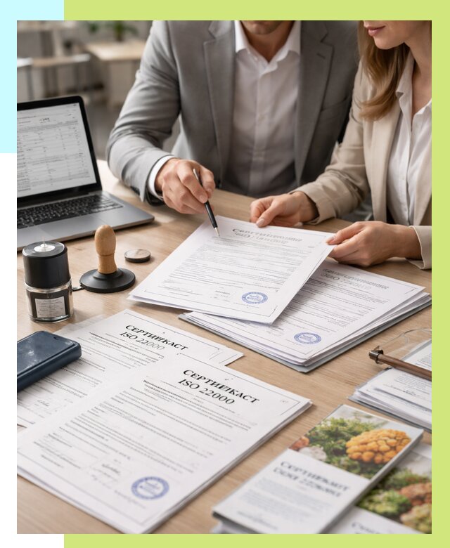Сертификат ISO 22000 в Надыме от 41512 р. под ключ | Алешин-Ндм